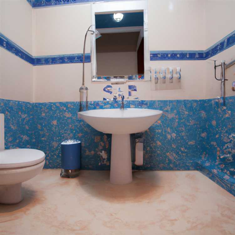 Дизайн голубой ванны